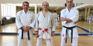 F.J.Ruiz - presidente FMLK (Izq) y José Álvarez - SBKI(centro).