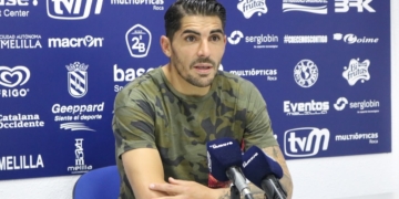Ruano fue el jugador azulino que pasaba ayer por la sala de prensa para hablar sobre el próximo encuentro frente al Recreativo de Huelva.
