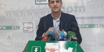 El diputado Rachid Bussian durante una reciente rueda de prensa.
