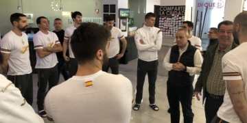 Los ‘hispanos’, en su cuartel general.