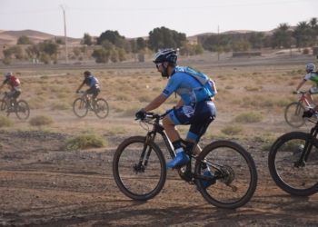 Uno de los deportistas de nuestra ciudad, en plena competición marroquí.