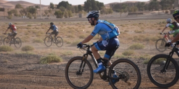 Uno de los deportistas de nuestra ciudad, en plena competición marroquí.