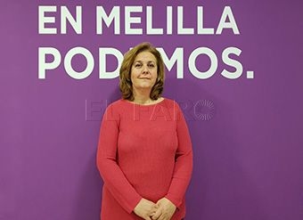 La secretaria de Organización de Unidas Podemos Melilla, María José Ruiz