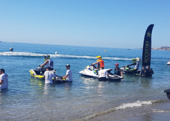 Imagen del melillense en una competición nacional.