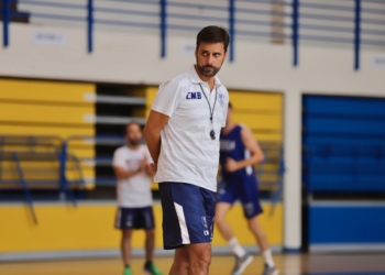 Alejandro Alcoba, técnico del Club Melilla Baloncesto.