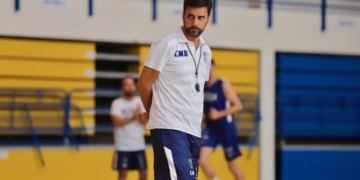Alejandro Alcoba, técnico del Club Melilla Baloncesto.