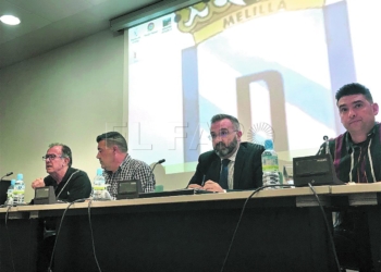 Luisma Rincón, presidente de la UD Melilla, sacó adelante la Asamblea General sin ningún tipo de contratiempo.