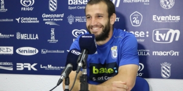 Óscar García, durante su comparecencia ante los medios de comunicación.