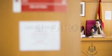 Momento del recuento electoral definitivo el pasado miércoles por parte de la Junta Electoral de Zona.
