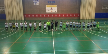 Las jugadoras melillenses, en uno de sus partidos a domicilio.
