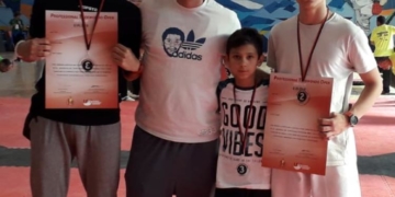 Componentes de la expedición del taekwondo local en Zamora.