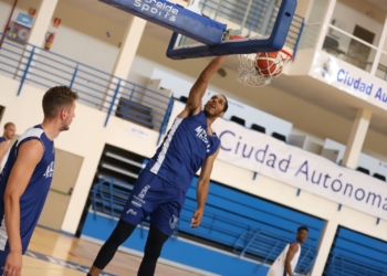 Felipe Dos Anjos, en el entrenamiento de ayer.