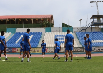 Sesión de entrenamientos de la escuadra de nuestra ciudad durante la mañana de ayer.