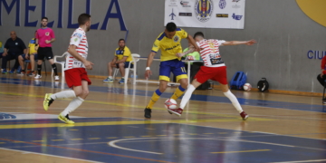 Imagen del partido disputado en la jornada de ayer.
