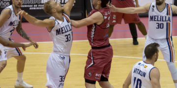 Los melillenses no jugaron un buen partido este jueves.