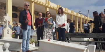 Los socialistas visitaron el cementerio de La Purísima