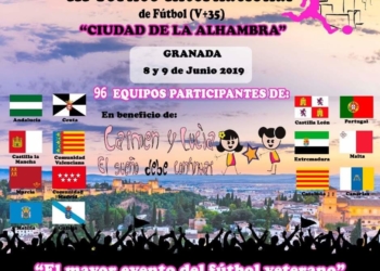 Cartel anunciador del torneo solidario en el que participará la escuadra de nuestra ciudad durante este fin de semana.