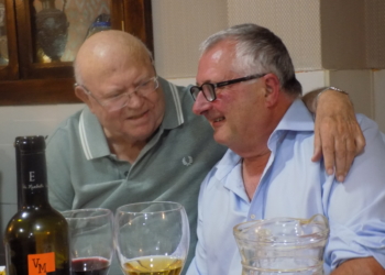 Francisco Anguita vino desde Granada para estar junto a Modesto Aznar.