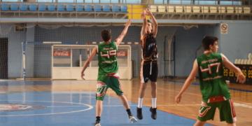 Imagen del partido de los melillenses en la jornada de ayer.