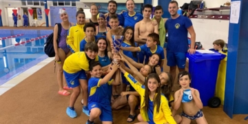 Componentes de la escuadra de La Salle que tomaron parte en esta competición local.