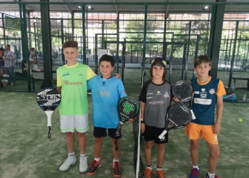 Jugadores de la Federación Melillense, en sus partidos en tierras extremeñas.