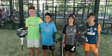 Jugadores de la Federación Melillense, en sus partidos en tierras extremeñas.
