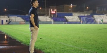 Luis Manuel Carrión, en uno de los partidos de la presente temporada liguera.