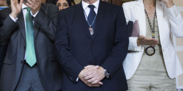 Eduardo de Castro junto a Gloria Rojas y Mustafa Aberchán.