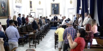 Una imagen del Pleno celebrado ayer.