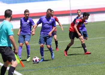 Imagen de uno de los partidos de la Tercera División durante la temporada pasada.
