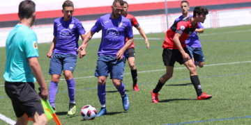 Imagen de uno de los partidos de la Tercera División durante la temporada pasada.