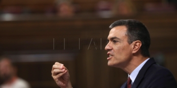 El presidente nacional en funciones, Pedro Sánchez.