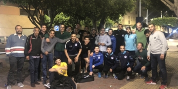 Componentes de la escuadra del Virgen  de la Victoria de la pasada temporada liguera.