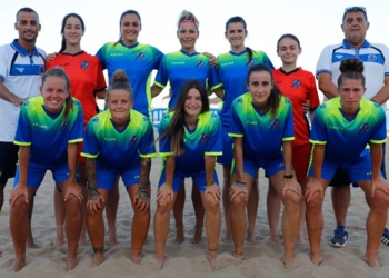 Escuadra femenina que representará al fútbol playa de nuestra ciudad.