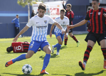 David Ramos, en un partido con el Malagueño.