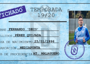 Infografía del fichaje del nuevo jugador del Melilla.
