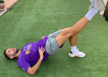 Ortega, en uno de los entrenamientos del equipo.