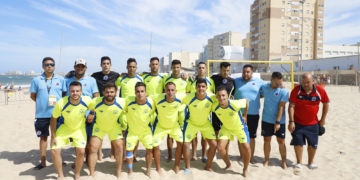 Jugadores de la Federación Melillense que se desplazaron hasta Cádiz para disputar su Nacional.