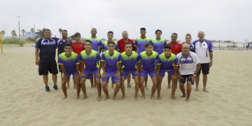 Componentes de la Selección Melillense Juvenil que sumaron, en la jornada de ayer, los tres primeros puntos de su Campeonato de España.