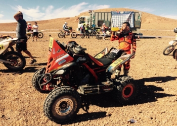 El piloto melillense, en una de sus competiciones internacionales.