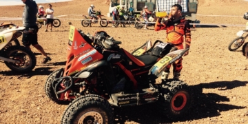 El piloto melillense, en una de sus competiciones internacionales.
