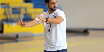 Alejandro Alcoba, primer entrenador del Melilla BC.