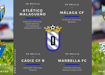 Infografía que refleja los cuatro partidos que va a disputar la escuadra azulina a lo largo de esta semana en tierras peninsulares.