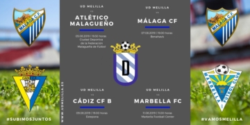 Infografía que refleja los cuatro partidos que va a disputar la escuadra azulina a lo largo de esta semana en tierras peninsulares.