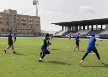 Los jugadores del plantel azulino realizaron ayer su último entrenamiento antes de partir hacia el stage en Marbella.
