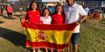 Imagen de la representación melillense en el Campeonato de Europa disputado en Israel.