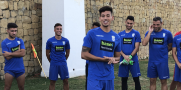 El jugador azulino ya ha entrenado con los que serán sus compañeros esta temporada.