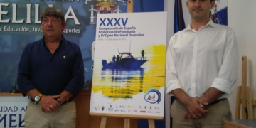 Imagen de la presentación de esta Campeonato de España y en la que estuvieron presentes el viceconsejero de Deportes, Jalid Said, y el presidente de la Territorial, Víctor Fernández.