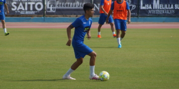 Los azulinos se ejercitaron en la jornada de ayer en la última sesión de entrenamiento de la semana.