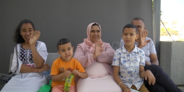 Una familia con rumbo a Valladolid